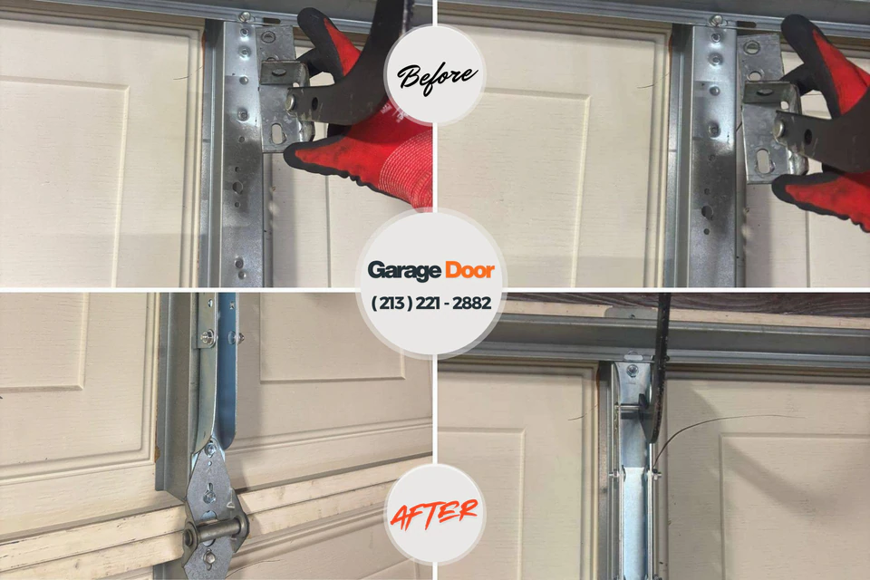 Before and after: garage door repair Honaunau-Napoopoo, HI